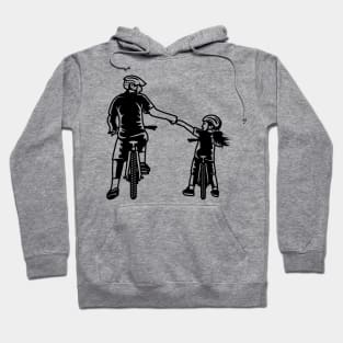 Dad and Daughter Riding a bicycle! Hoodie